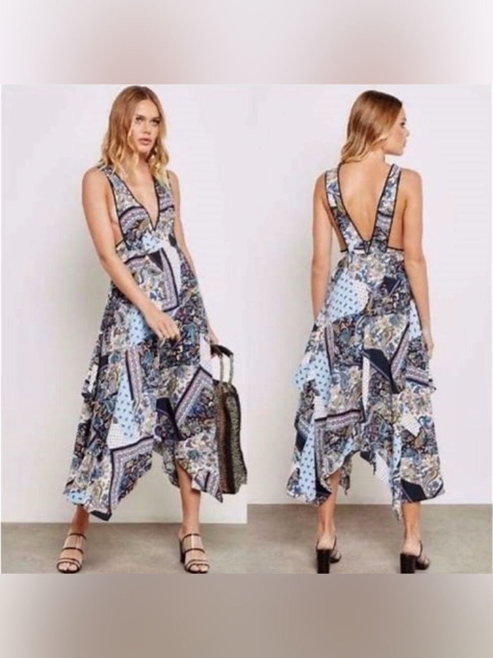 Topshop Scarf Print Pini Dress Blogger Fave